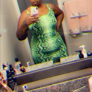 Lime green fashion nova dress 1x